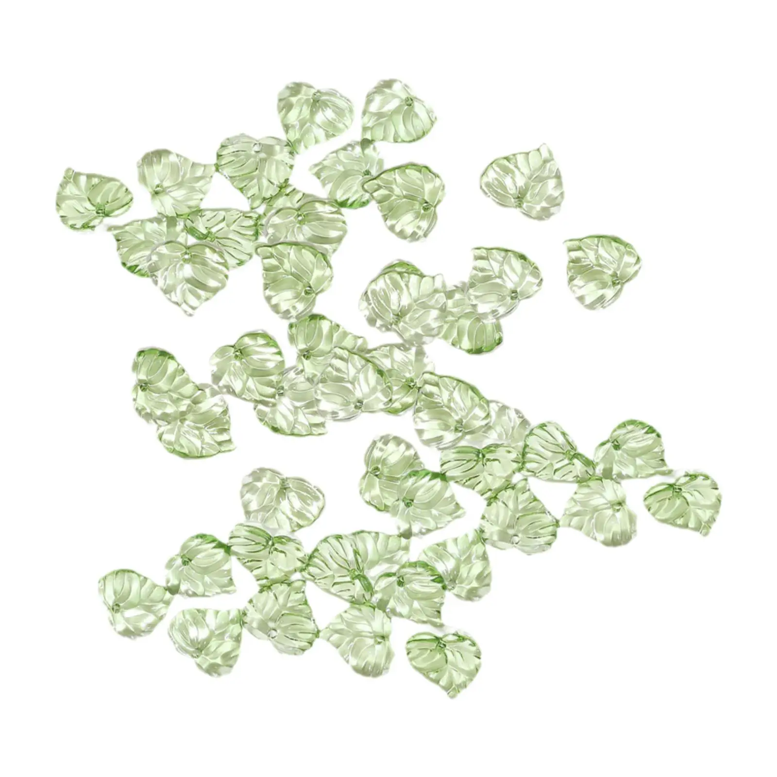 50x Leaf Charms Decor Leaf Shaped Pendents for DIY Crafts Necklace Earrings
