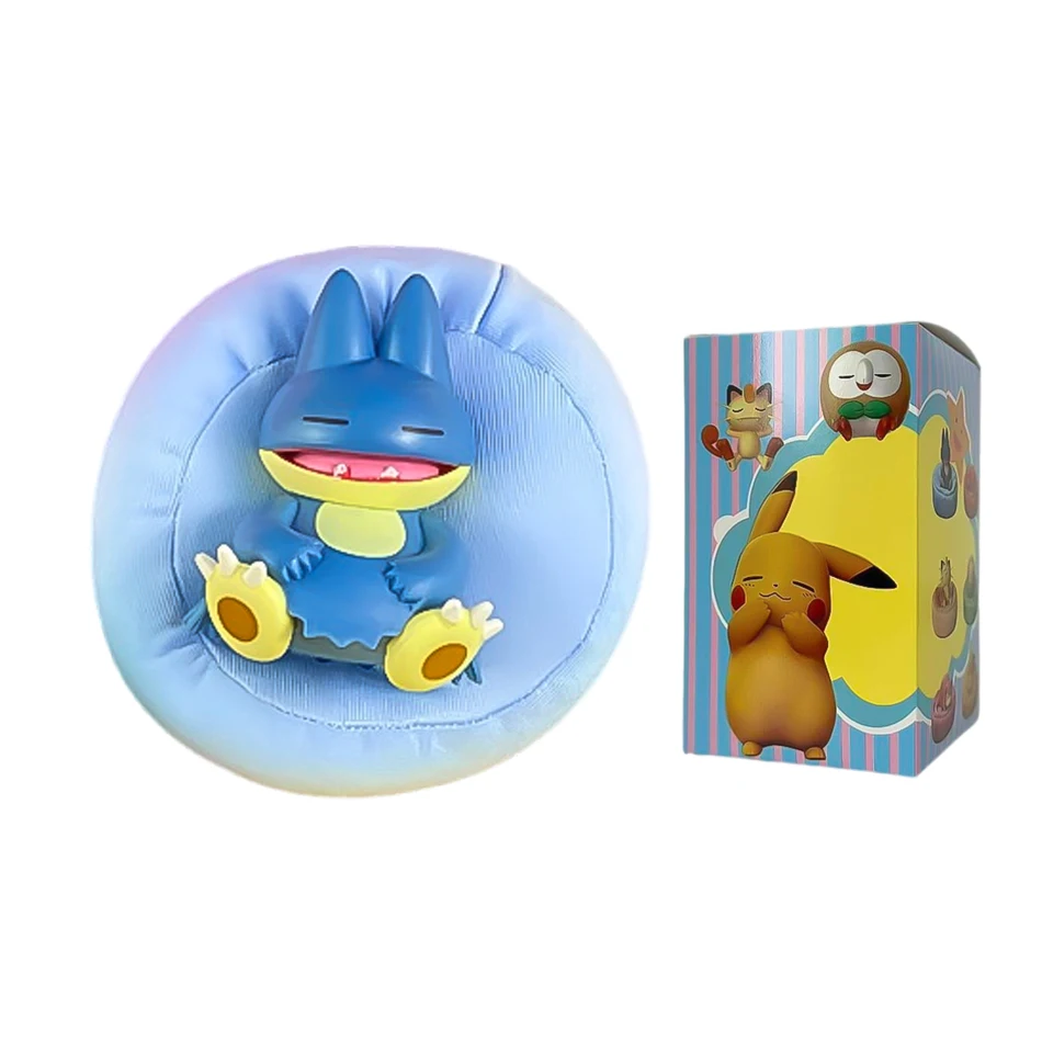 Anime Pokémon Blind Box Modellfigur 1-12 Stück Pikachu Schlaf-Serie Innenraumfigur Schlafende Position Spielzeug Geschenk für Freunde