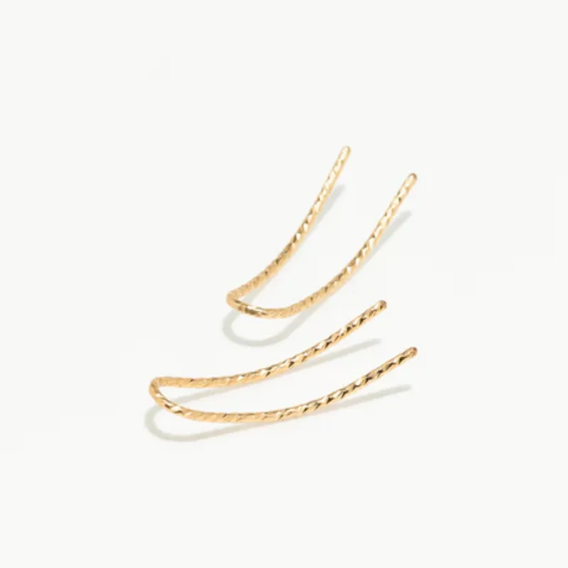 14K Gold Filled Climber Éclat Earrings Handmade Ear Cuff Earrings For Women Minimalist Personalized Jewelry Gift for Women