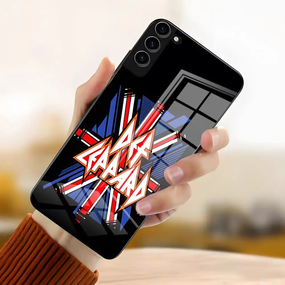Capa de Celular Hot Rock Band D-Def Leppard para Samsung S26 S25 Plus S20 S20 Plus S22 Ultra S23 FE S21 Plus S21 Ultra com Tampa de Vidro