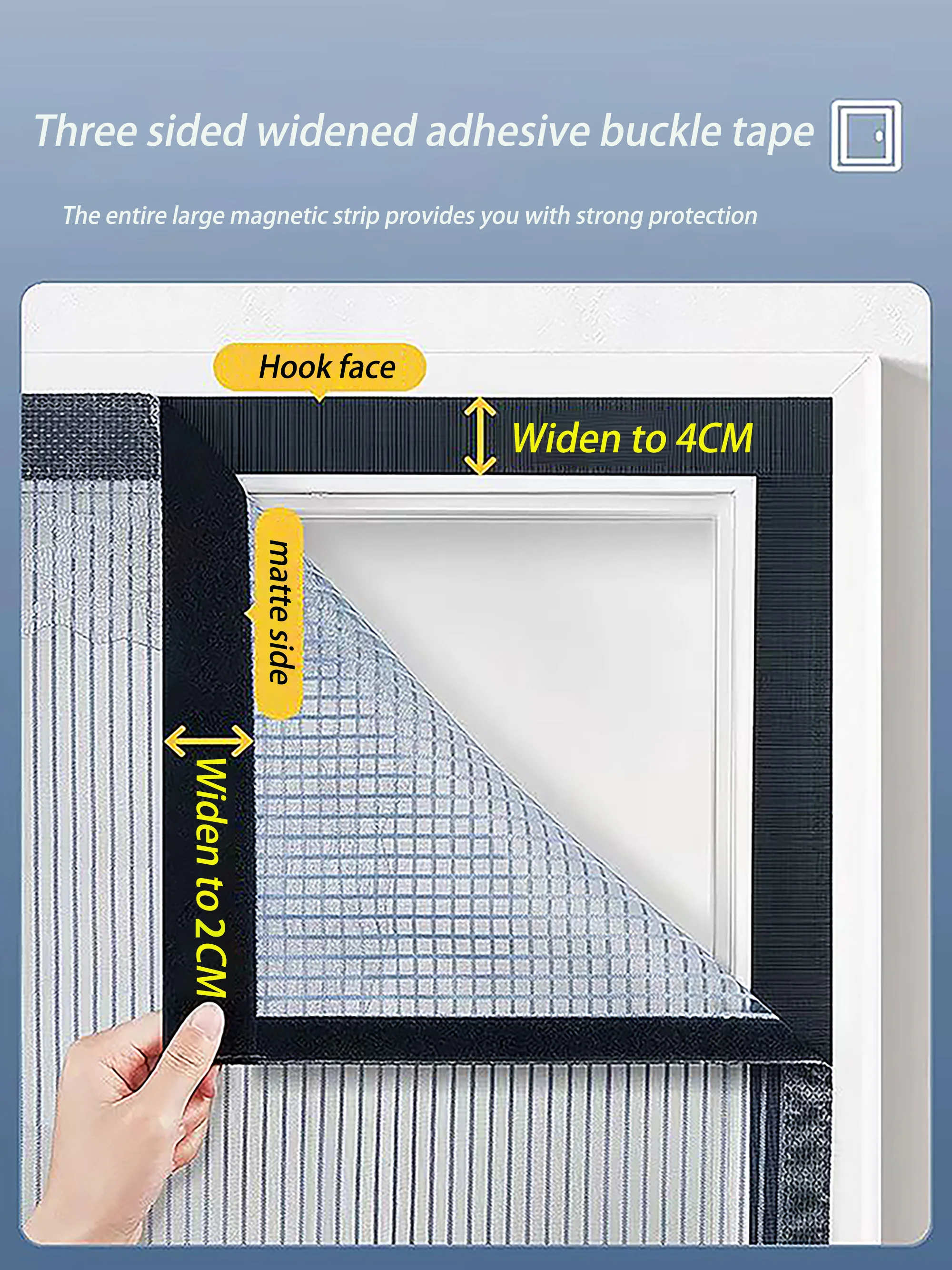 Magnetic door curtain customized size mosquito net curtain automatic closing invisible door curtain