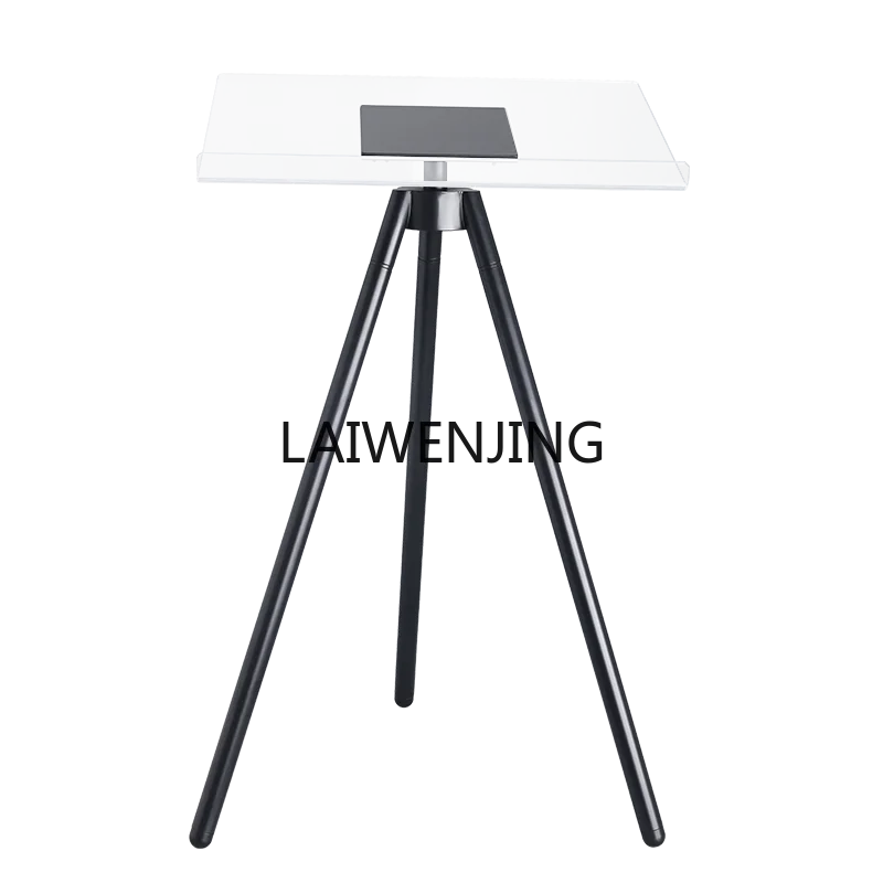 MJY light luxury metal acrylic floor tripod large book album display reading stand