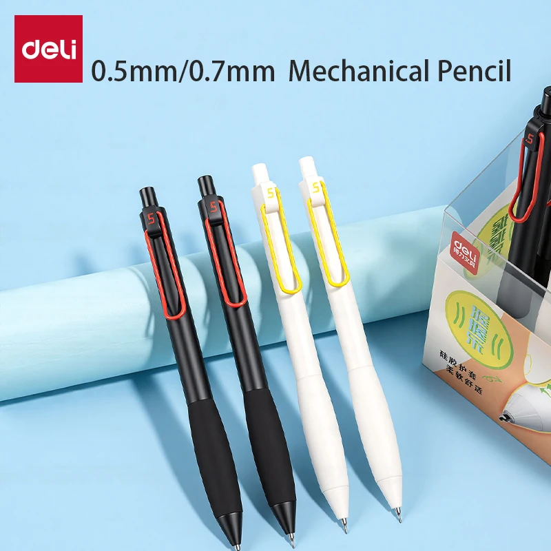 

Deli 6pcs 0.5mm/0.7mm Mechanical Pencils School&Office Supplies Propelling Pencil Drawing Sketch Tools Stationery Gift