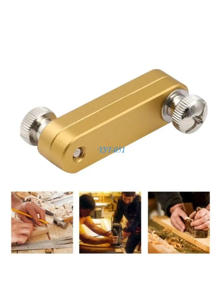 

E15A Aluminum Ruler Stop Fence Ruler Limit Block Ruler Positioning Block for Accurate Marking & Measurement in Woodworking