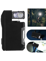 Rechargeable EDC Flashlight 400 Lumens Mini Flashlight with RGB Light Magnetic Keychain Flashlight for Outdoor Camping Hiking