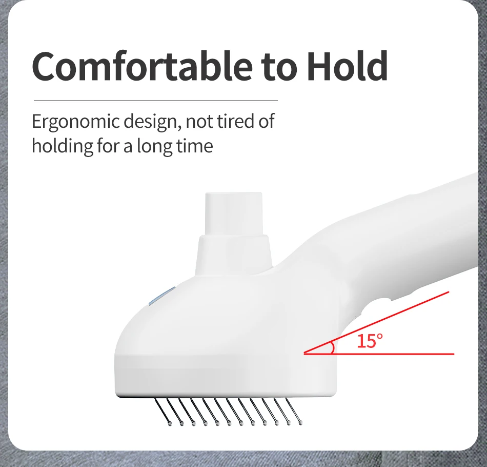 ROJECO Haustier Spray Haar Kamm Professionelle Elektrische Haarglätter Kamm Bürste Für Katze Haustier Massage Kamm Dampf Pinsel Für Haarpflege – Detail 12