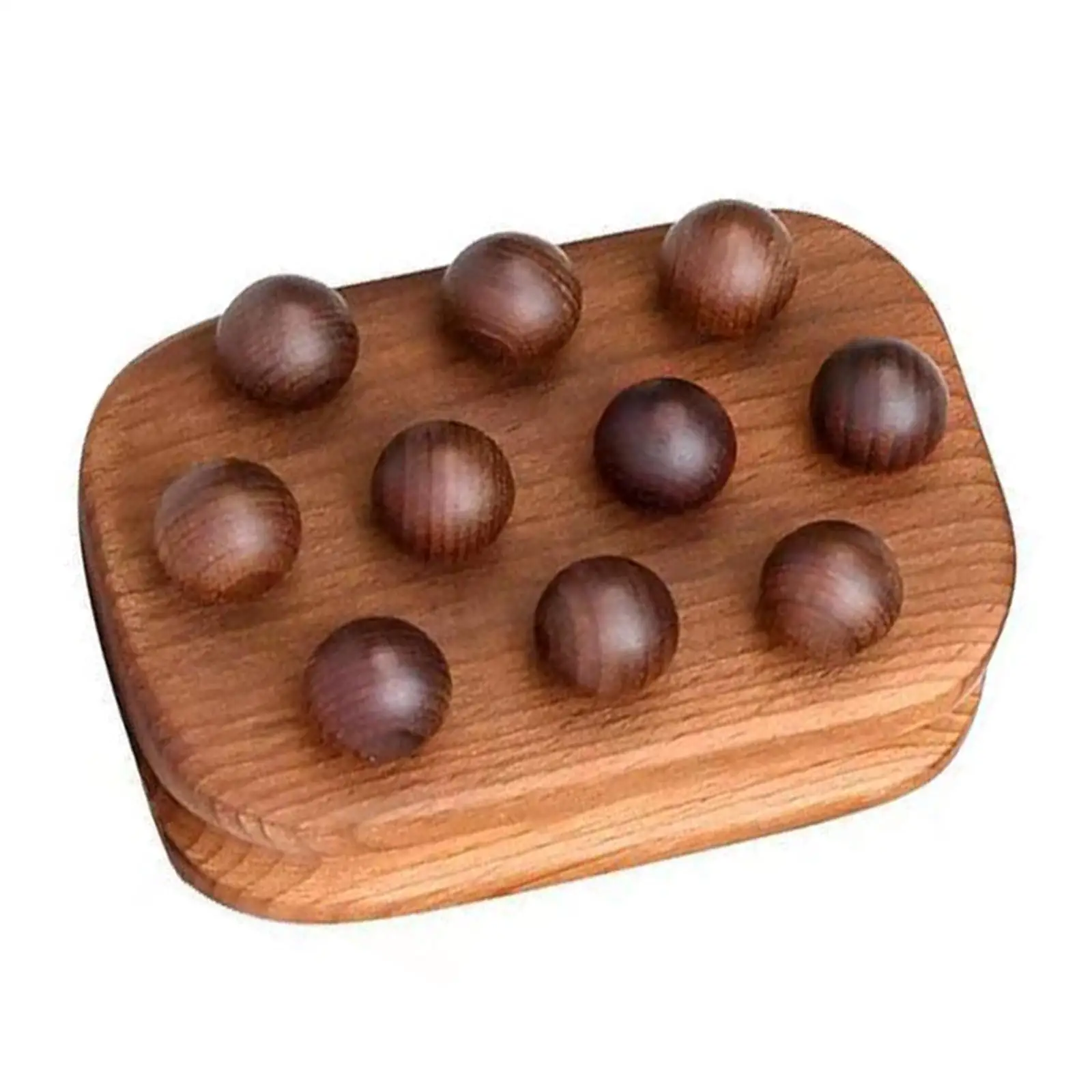 

Wooden Massage Body Brush Body Massager Sculpting Tool with 10 Balls Guasha Scraping Brush for Body Contouring Waist Back