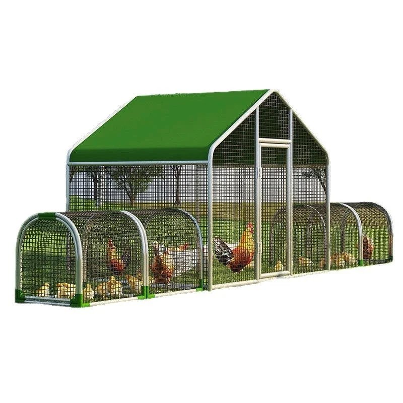 

Breeding Shed Extra Large Chicken Cage Tunnel Chicken Cage Courtyard Runway Outdoor Full Set