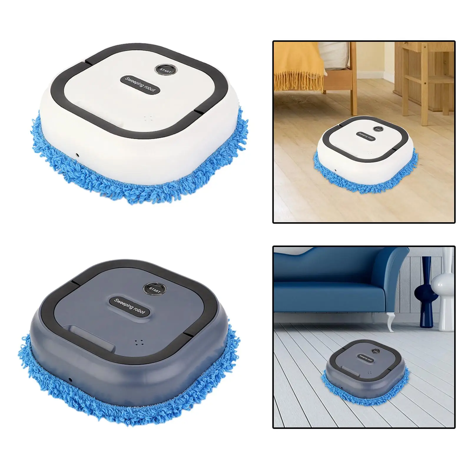Household leer, USB Rechargeable Room Cleing Vacuums Robot for Bedroom Sofa
