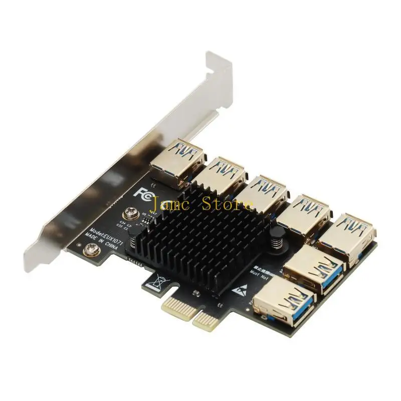 

LX0B Конвертер PCIE Плата-адаптер PCI-Express 1–7 Адаптер-умножитель USB