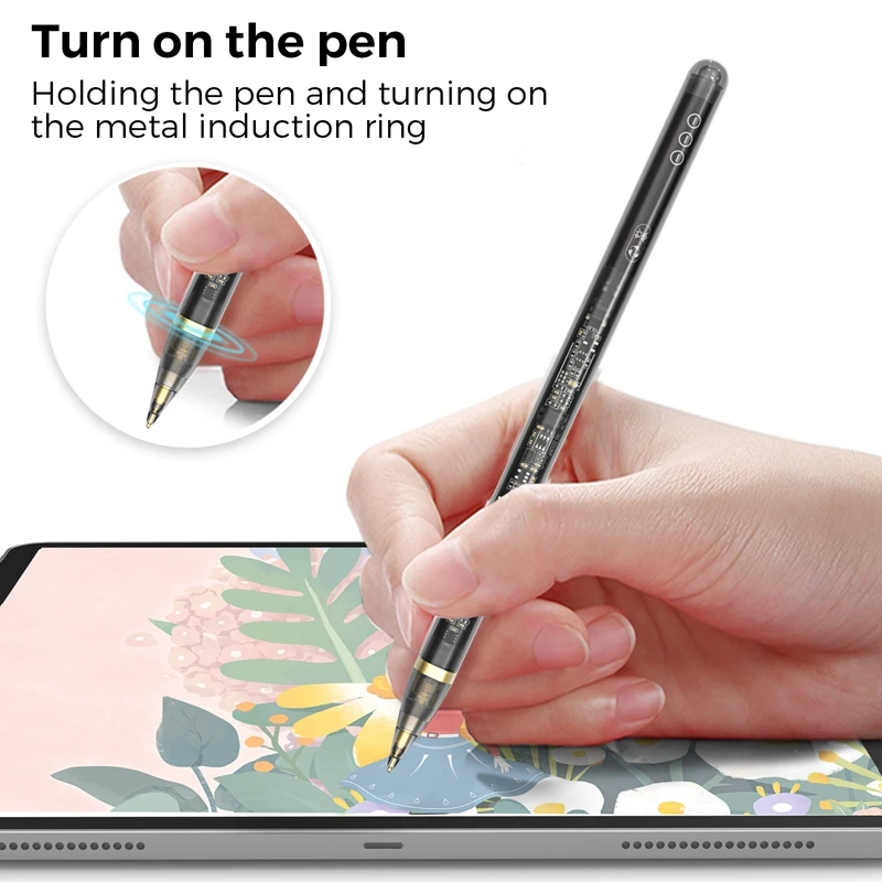 Прозрачный стилус для Apple Pencil, быстрая зарядка, долгий режим ожидания, прозрачный стилус для сенсорного экрана, простой в использовании