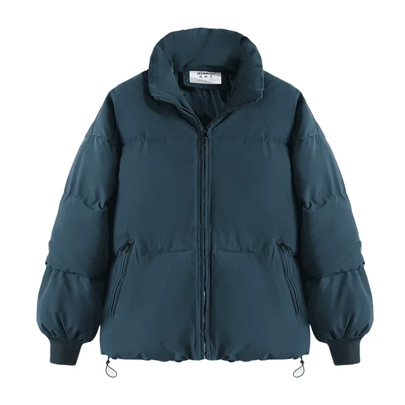 Parkas para mujer, chaqueta de abrigo para otoño e invierno, chaqueta acolchada que mantiene el calor, prendas de vestir Harajuku con cuello levantado, chaleco acolchado holgado coreano para otoño 2024