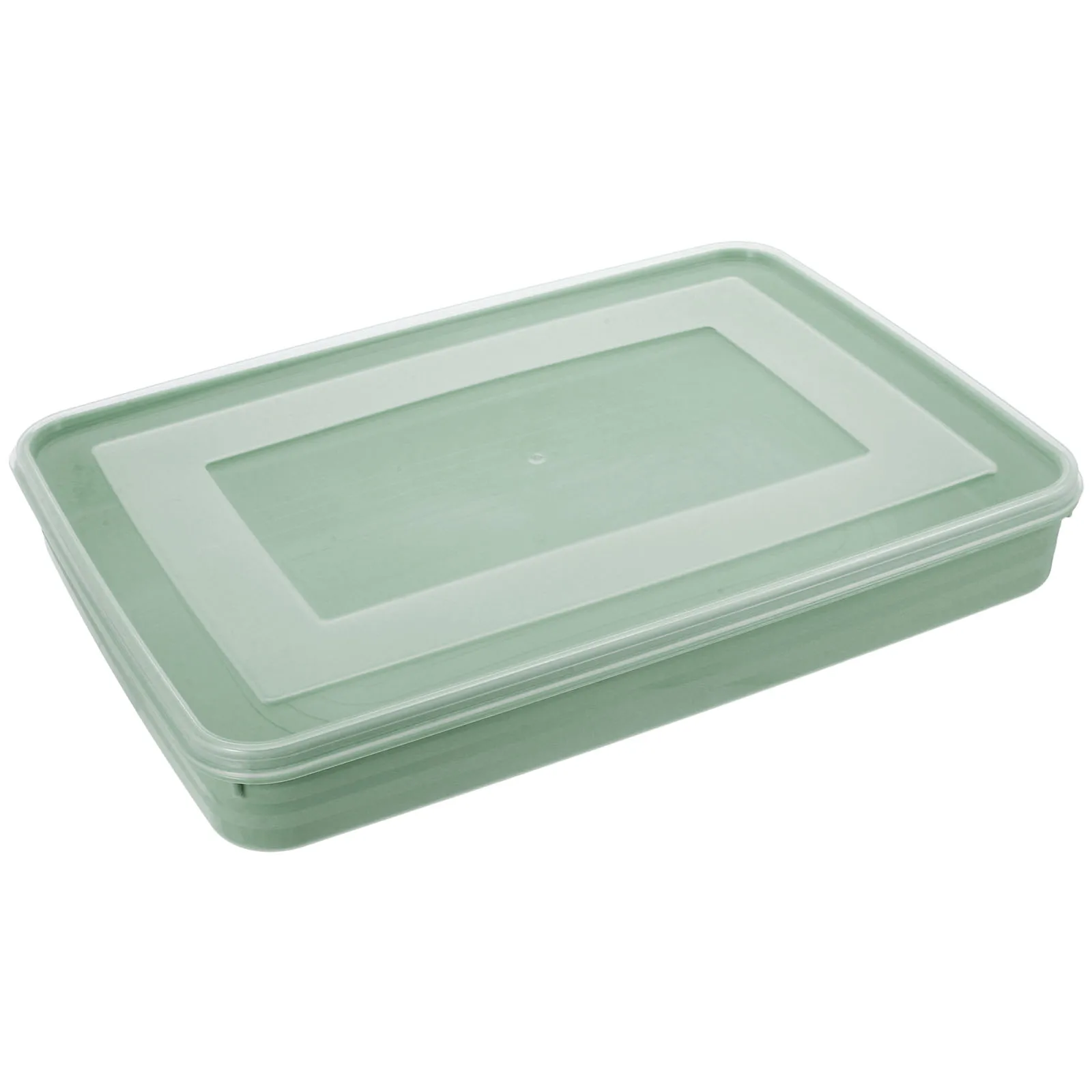 

2 Pcs Dumpling Box Black Plastic Storage Bins Sealed Food Container Fridge ganizer Vegetable Preservation Box