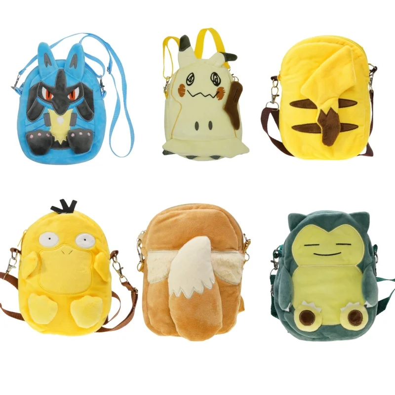 

Gengar Mimikyu Snorlax Rowlet Lucario Charmander плюшевый рюкзак Покемон аниме сумка на плечо куклы игрушки