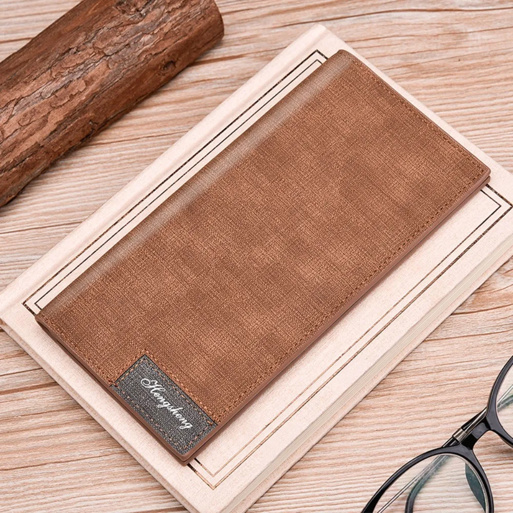 

Elegant Male Long Zipper Wallet Large Capacity England Style Business Clutch Bag Anti Theft Multi Card Slot ID Card Holder