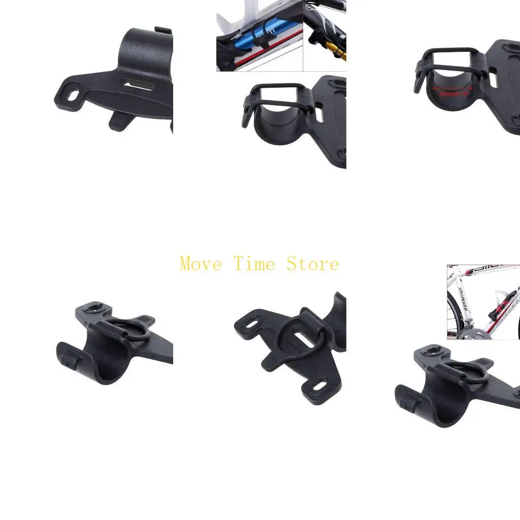 

92ME велосипедный насос с фиксированным зажимом, пластиковый черный держатель велосипедного насоса, зажим для надувного насоса,