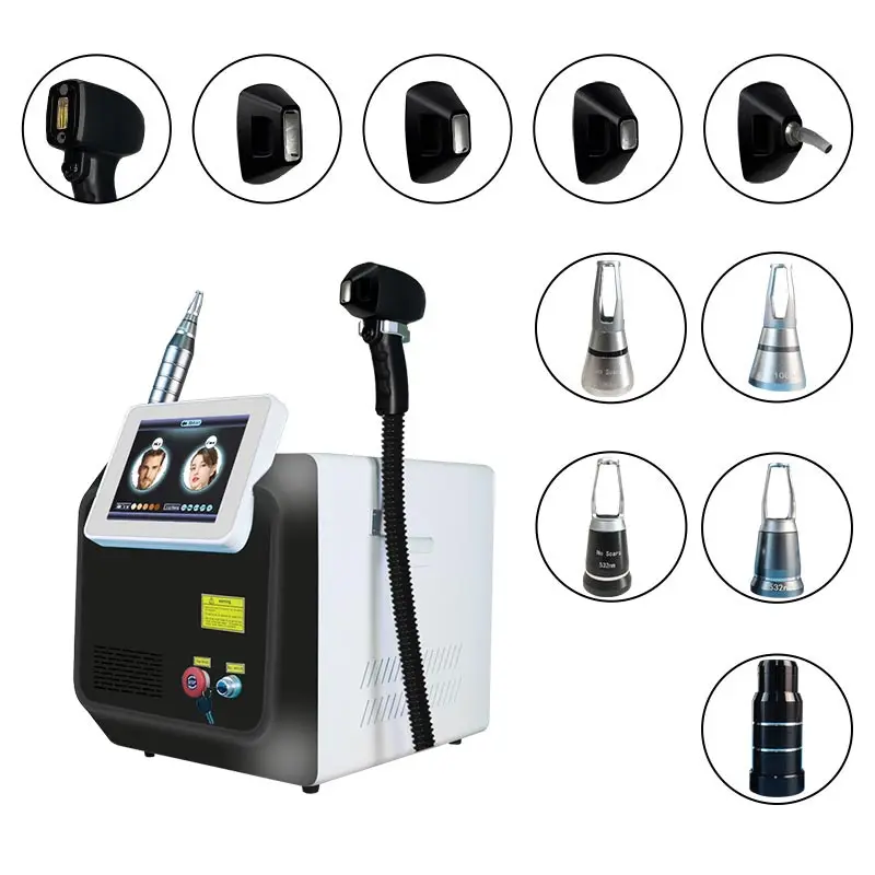 Professional 2 in 1 808nm Diode Laser Hair Removal Skin Rejuvenation Beauty Equipment Permanent Laser Tattoo Removal Machine