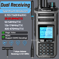 Quansheng TK11(5) Walkie Talkie 10W Dual Receiving AM SSB CW FM NOAA Receiver Dual-PTT Two Way Radio Upgrade UV-K5 8 Ham Amateur