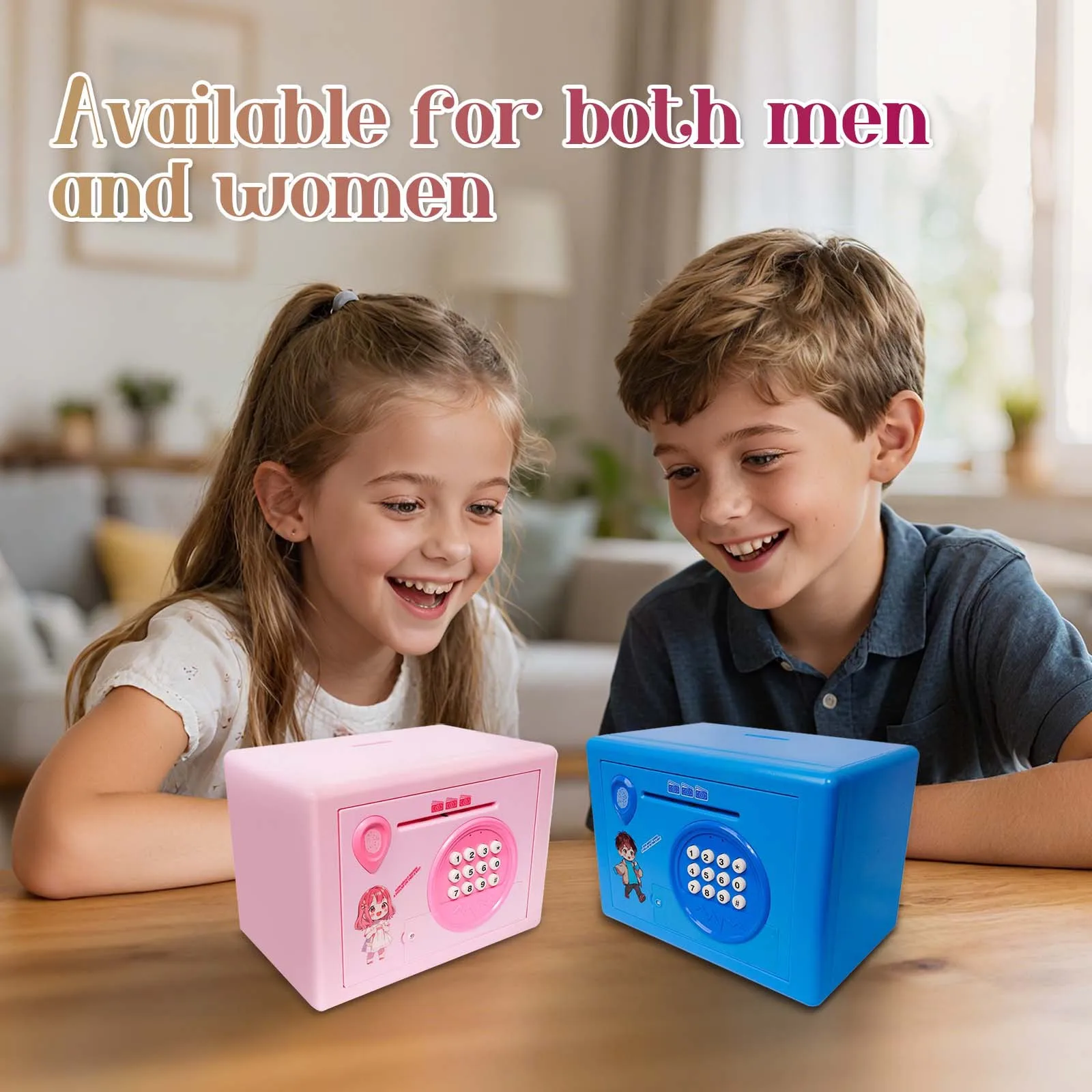 Safe Retro Electric Password Piggy Bank Creative Gift Male and Female Simulated Fingerprint Piggy Bank