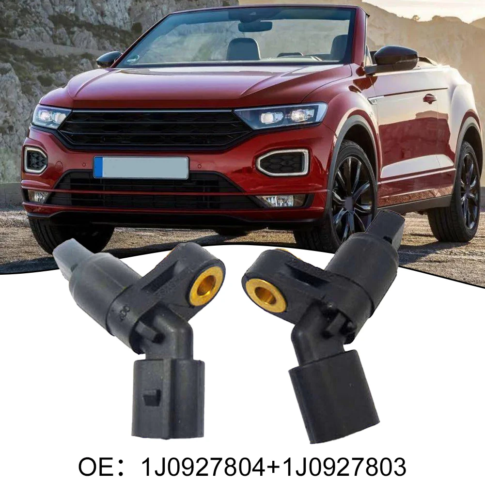 العلامة التجارية الجديدة عجلة السرعة الاستشعار أجهزة الاستشعار 1J0927803 + 1J0927804 ABS مكافحة قفل الفرامل الأسود اكسسوارات السيارات للجولف ل جيتا #3