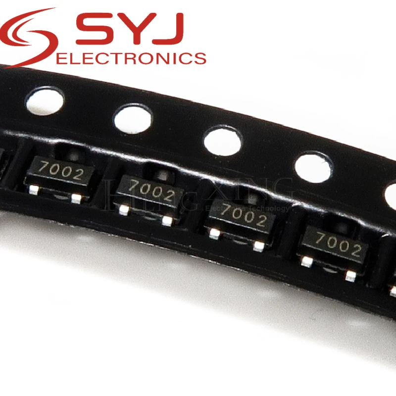 10piece 2N7002 MMBT7002 silkscreen: 7002 SOT23-3