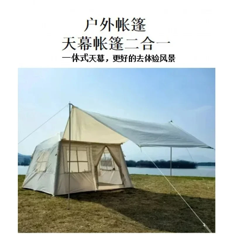 PrimeSelect Inflatle Tent Canopy -In- Single-Layer -4 People Parent-Child Outdoor Camping Mountain