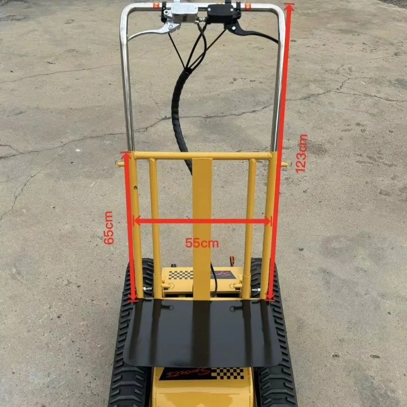 

Electric Foldable Cargo Trolley Stair Climbing Crawler For Construction Carry Buckets Machine