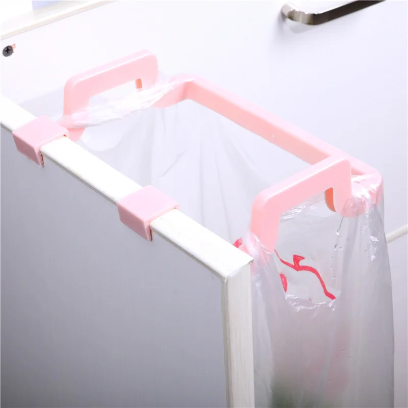 Hanging Trash Rubbish Bag Holder Garbage Rack Cupboard Cabinet Storage Rag Hanger Trash Can Bin Kitchen Accessories Gadget