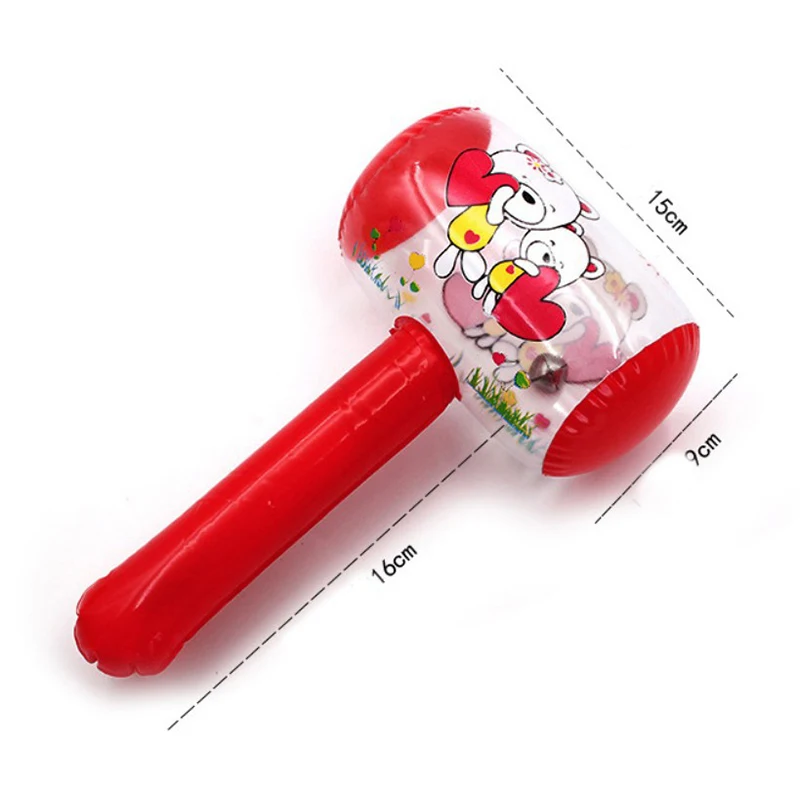 Inflatable Hammer with Bell Air Hammer Baby Toys Kids Noise Maker Toys Party Supplies Inflatable Toys Swimming Pool Toys Stick