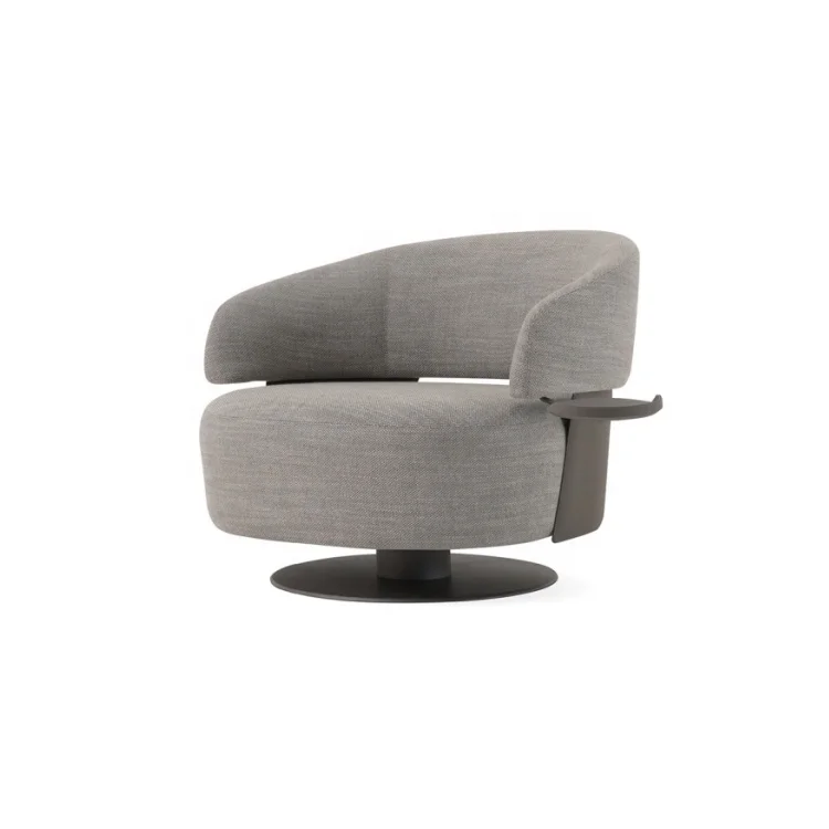 &Luxury Midcentury Crandon Lounge Chair Comfortable Swivel Armchair for Living Room Home Apartment Hotel and Villa