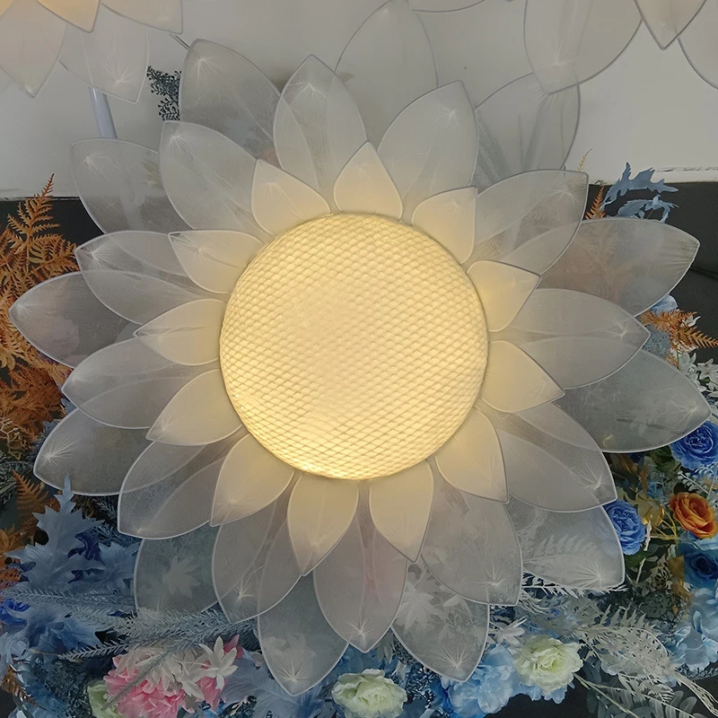 SOFEINA-luces de boda de girasol modernas, luz atmosférica festiva para fiesta, escenario, camino, decoración de fondo de plomo