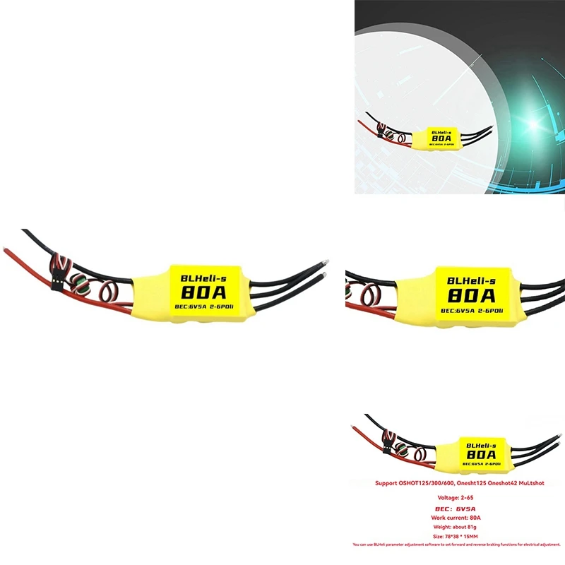 

Blheli бесщеточный ESC 80A ESC 6V 5A 2-6S для радиоуправляемого FPV многовинтового дрона с фиксированным крылом, запчасти для самостоятельной сборки