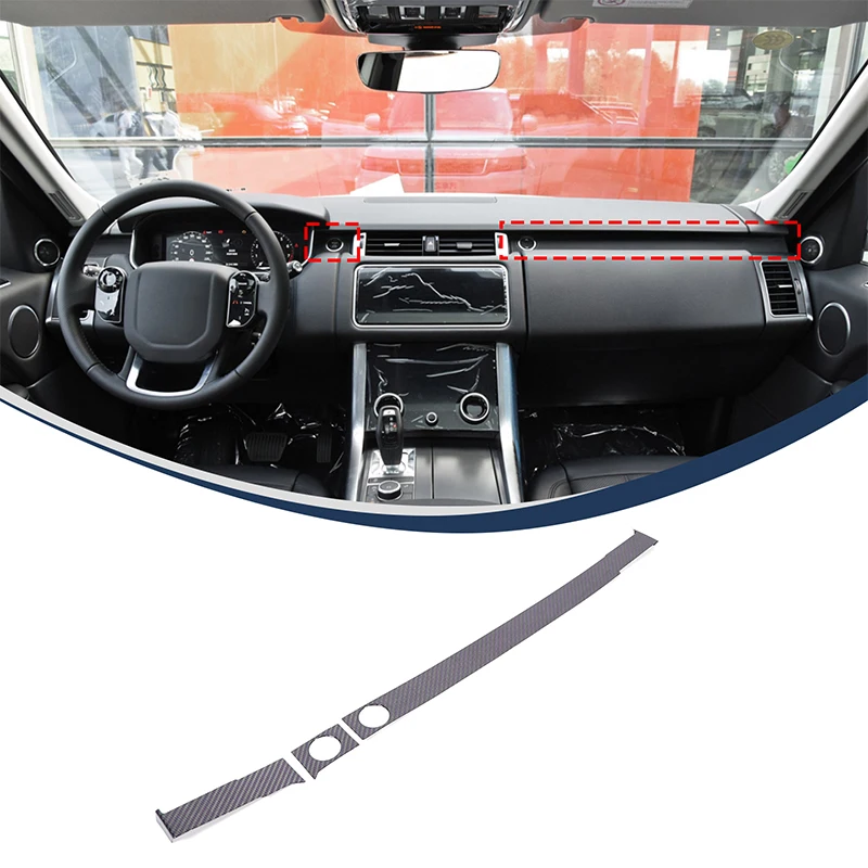 Real Carbon Fiber Passenger Decoration Trim For Range Rover Sport RR Sport 2014-2020 Left Hand Drive Accessories