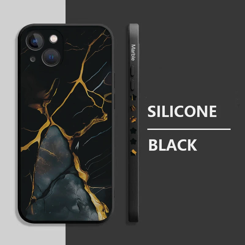 Funda de mármol colorida para iPhone, fundas suaves a prueba de golpes para modelos 13, 11, 12, 14, 15, 16 Pro Max, 13, 12 Mini, X, XR, XS, 7, 8