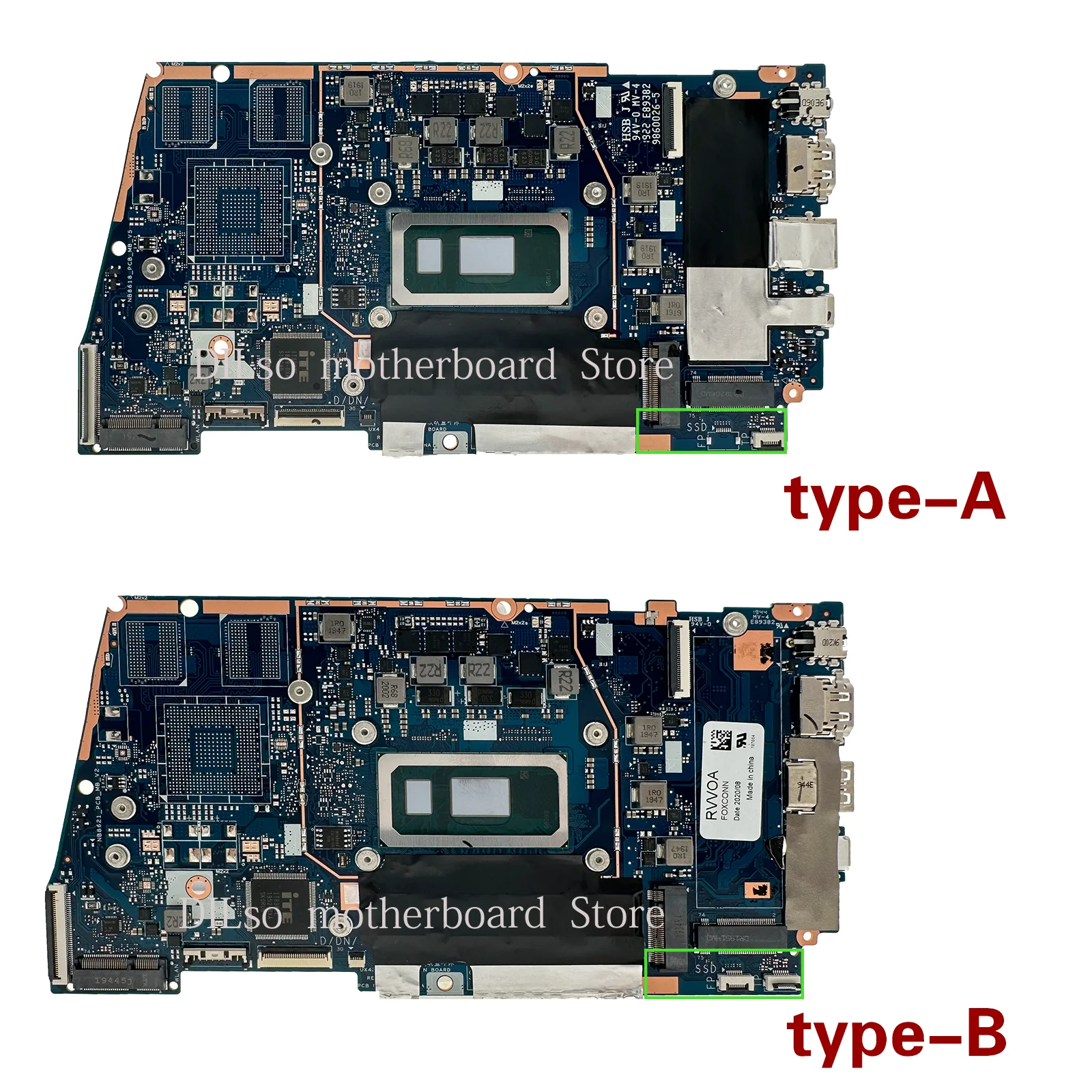 KEFU UX431FA Laptop Motherboard With I3 I5 I7 10th Gen 4GB/8GB/16GB-RAM For ASUS ZenBook-14 UX431FAC UX431FN UX431FLC Mainboard