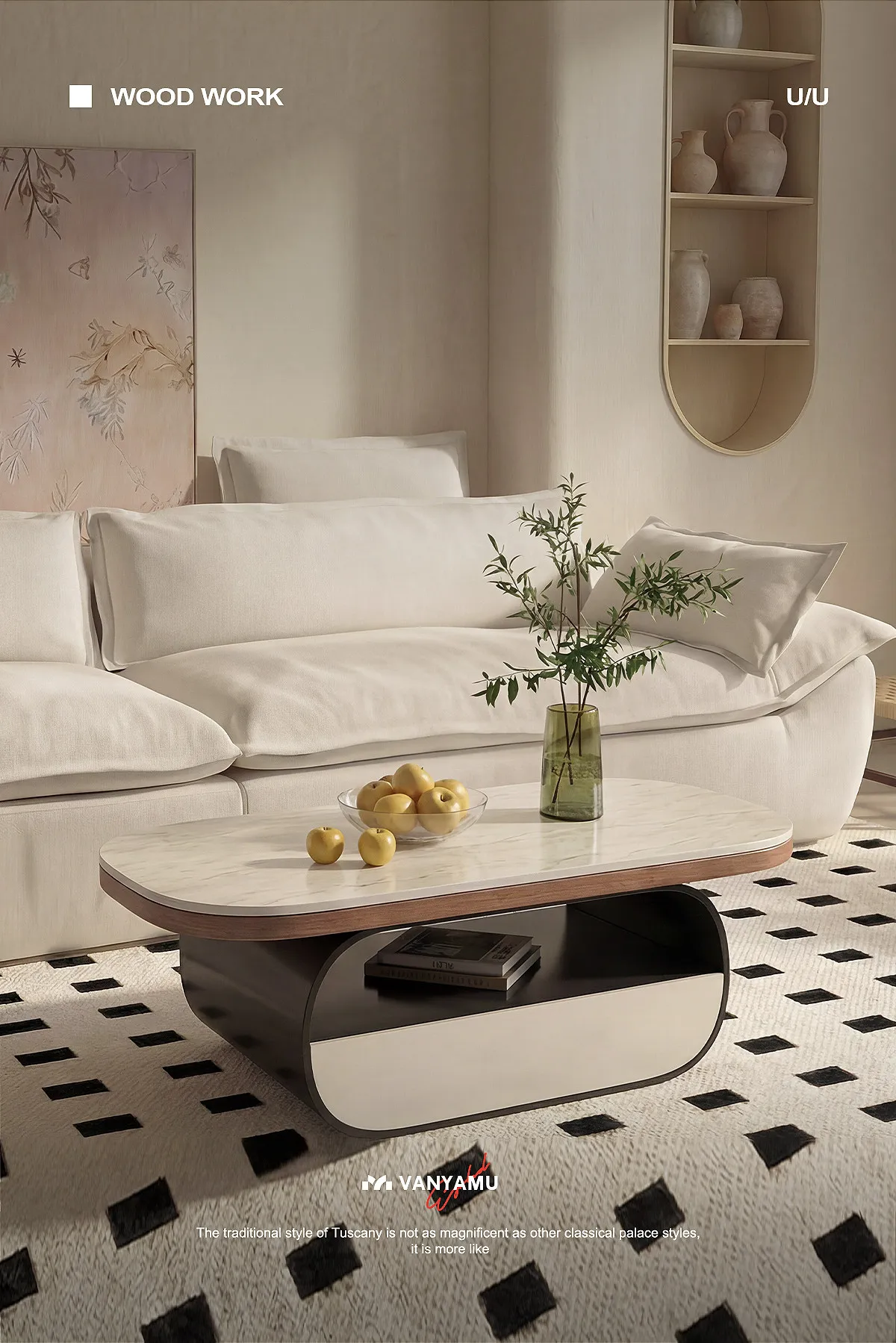 Storage Writing Side Table Luxury Modern Living Room Designer Organizer Drawers Coffee Table Moving Couchtisch Home Furniture