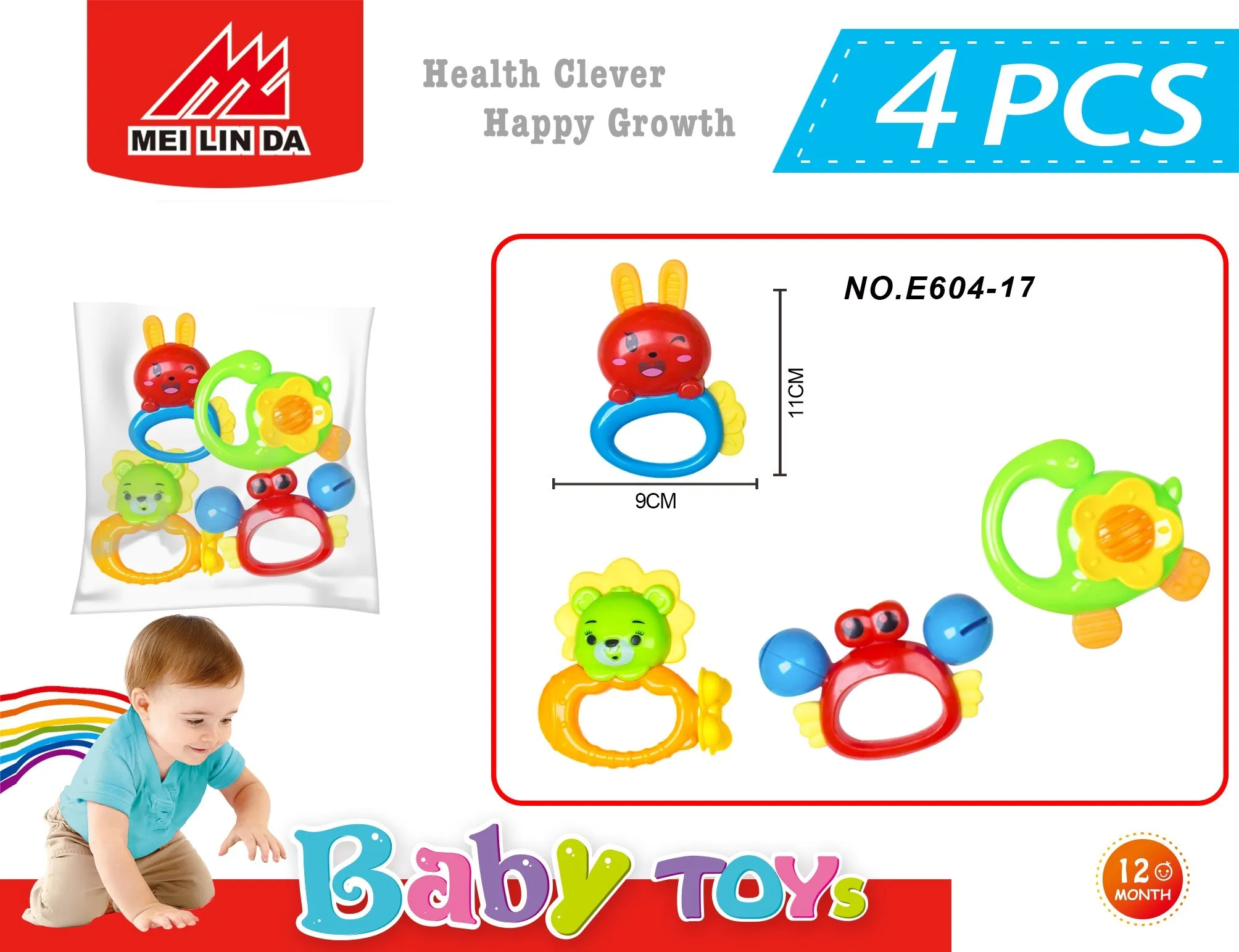 

Baby Toys 0 12 Months Sensory Rattle Teether Ball Grasping Activity Silicone Teething Toys For Babies Development Toys