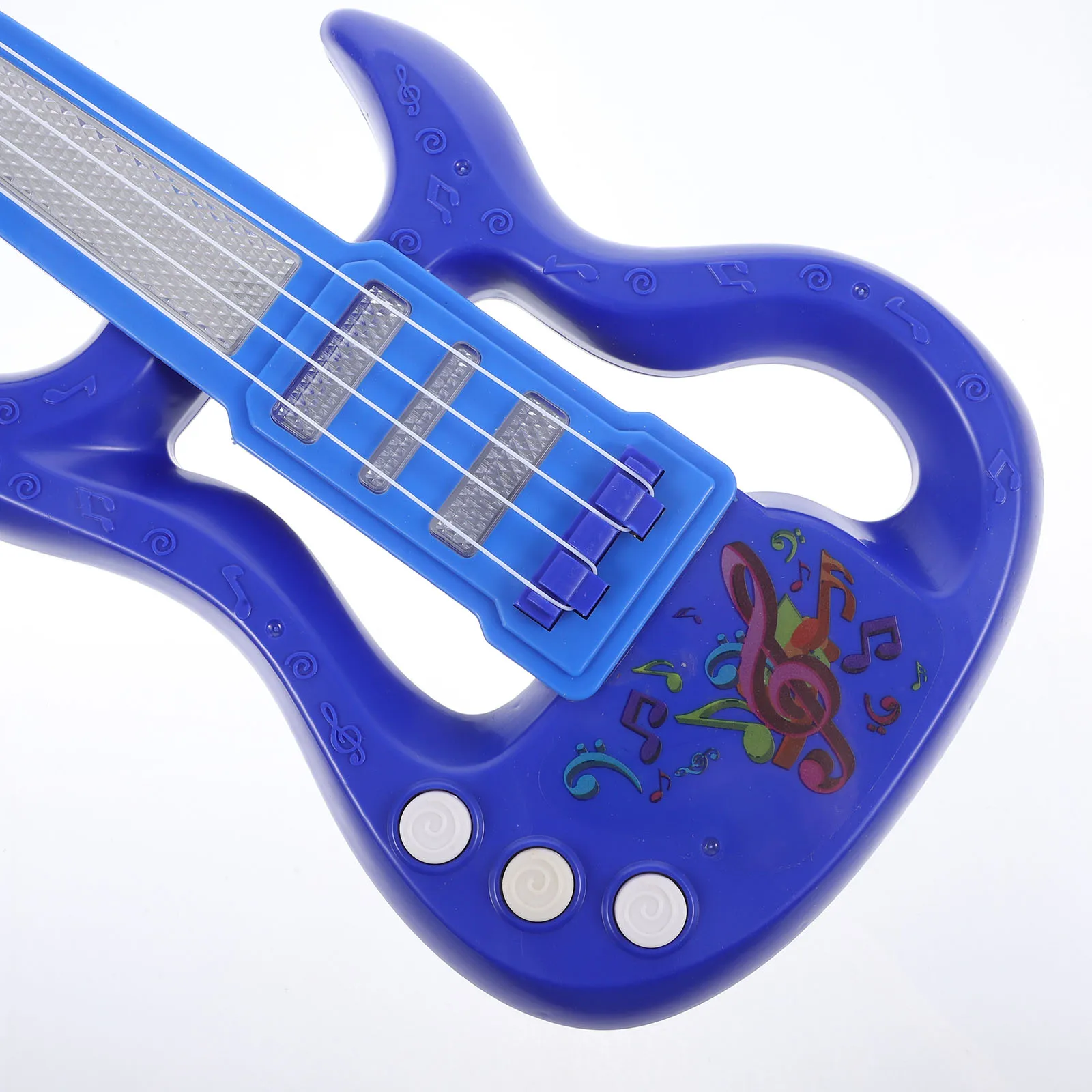 

Electric Guitar Toy Blue Mini Instrument 1Pc Kids Ukulele Musical Plaything Portable Child Education Christmas Gift