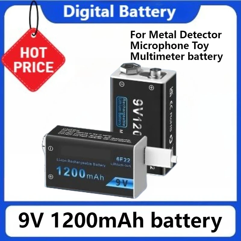 1200Mah 6F22 9V Mic…