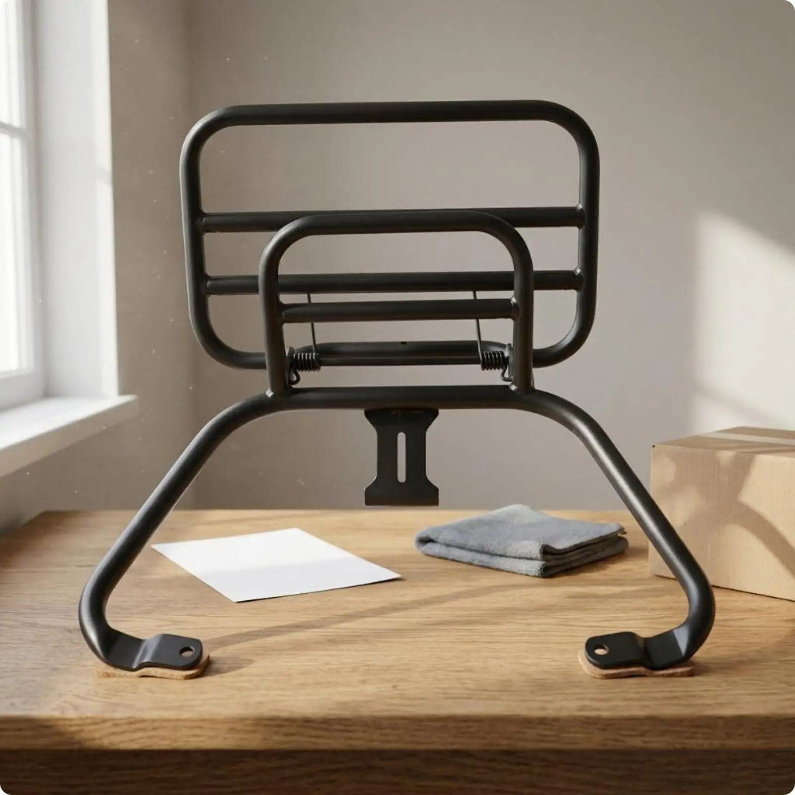 Folding Rear Rack Split Design Vehicle Accessory Rust-Resistant for Touring