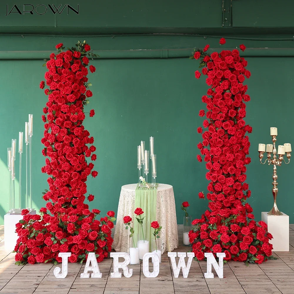 Wedding Decoration Customized Artificial Red Rose Flower Arrangement for Home Garden Decor Flower Bouquet Event Floor Floral