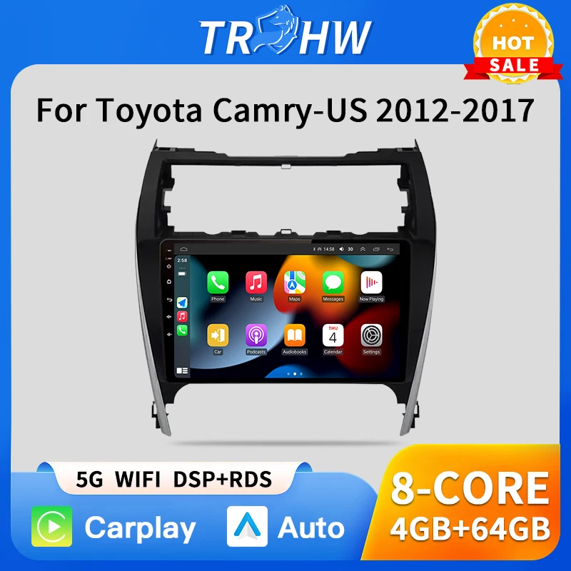 

Android 13 Car Radio For Toyota Camry 7 XV 50 55 2012 2013 2014 - 2017 Multimedia Video Player 2 Din Navi GPS stereo DVD