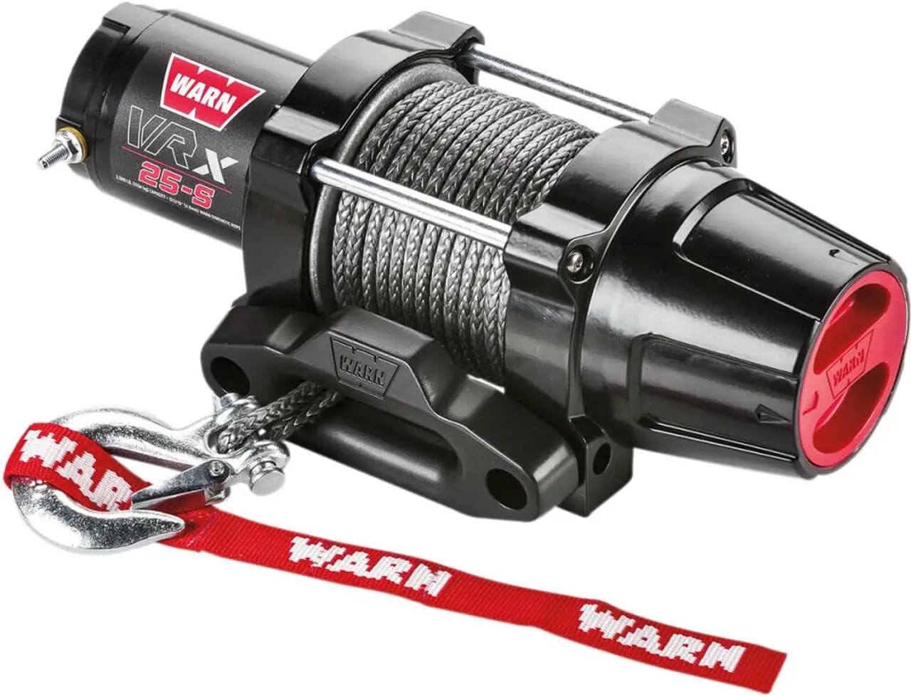 WARN 101020 VRX 25-S Powersports Winch with Handlebar Mounted Switch and Synthetic Rope: 3/16