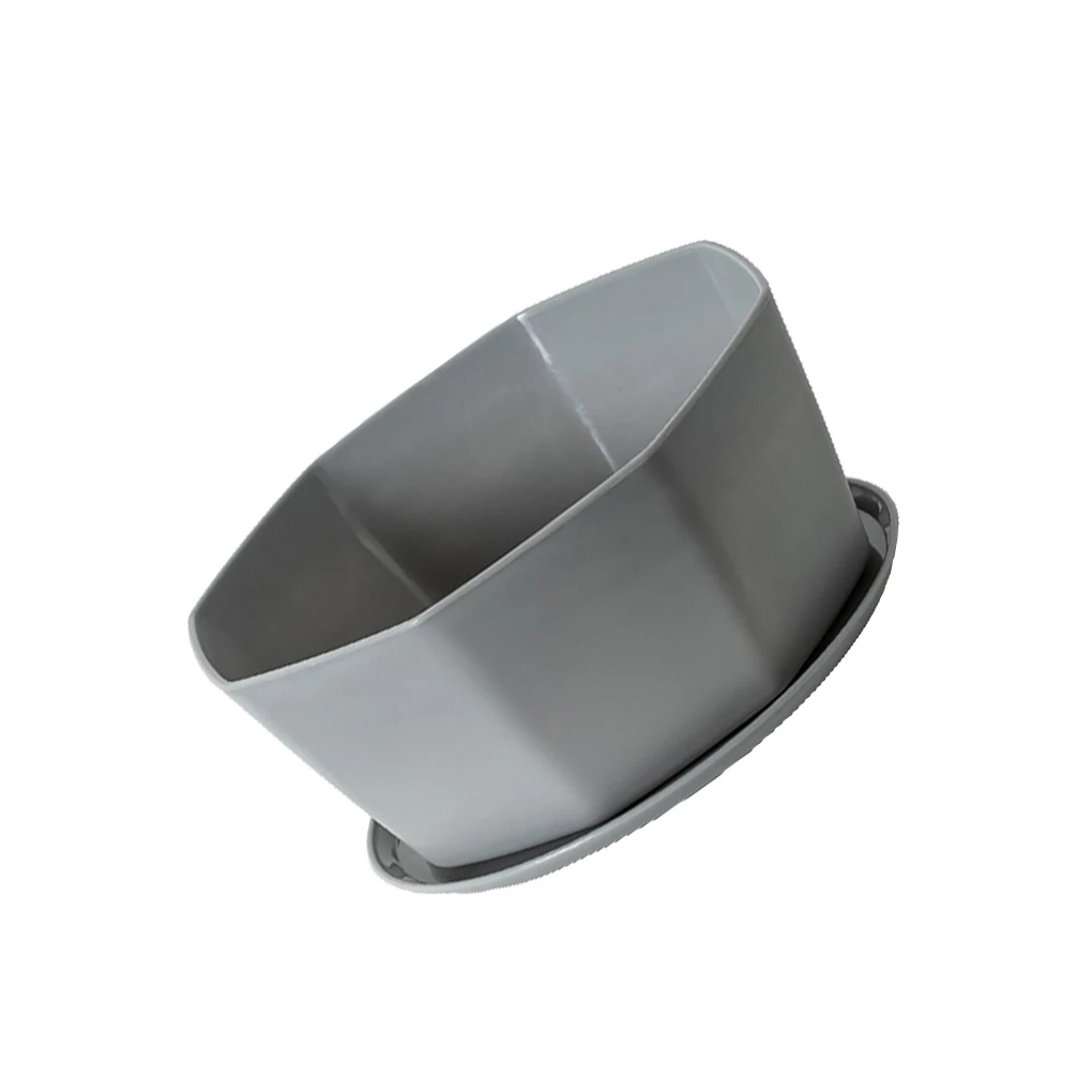 

Succulent Planters with Tray Plastic Personality Decorations Flower Pot Large-caliber Style Plants Container Yellow