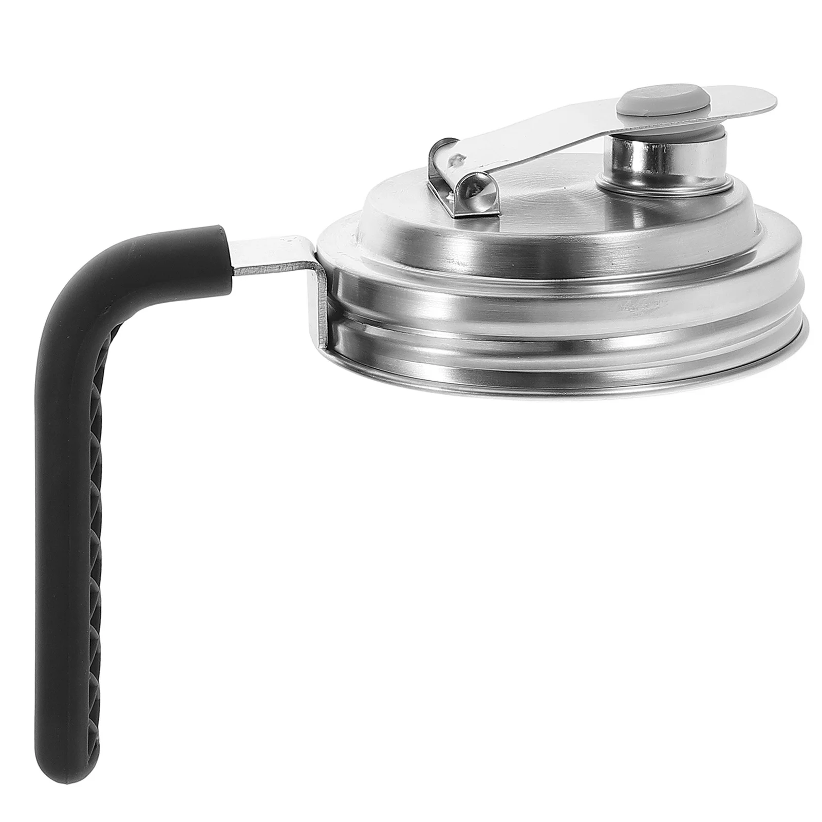 

Stainless Steel Jar Lid Handle Spout Universal Bottle Cover Wide Mouth Canning Lids Easy Pouring Filling Long Term Usability
