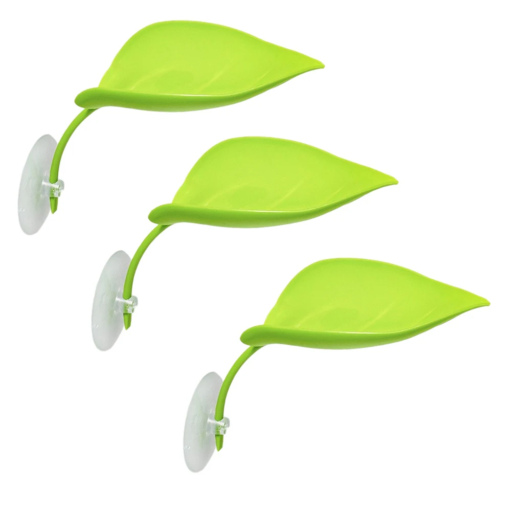 Perfect For Small Enclosures 18.5*7.2cm Leaf-Shaped Decor Functional And Decorative Long-Lasting Resting Areas