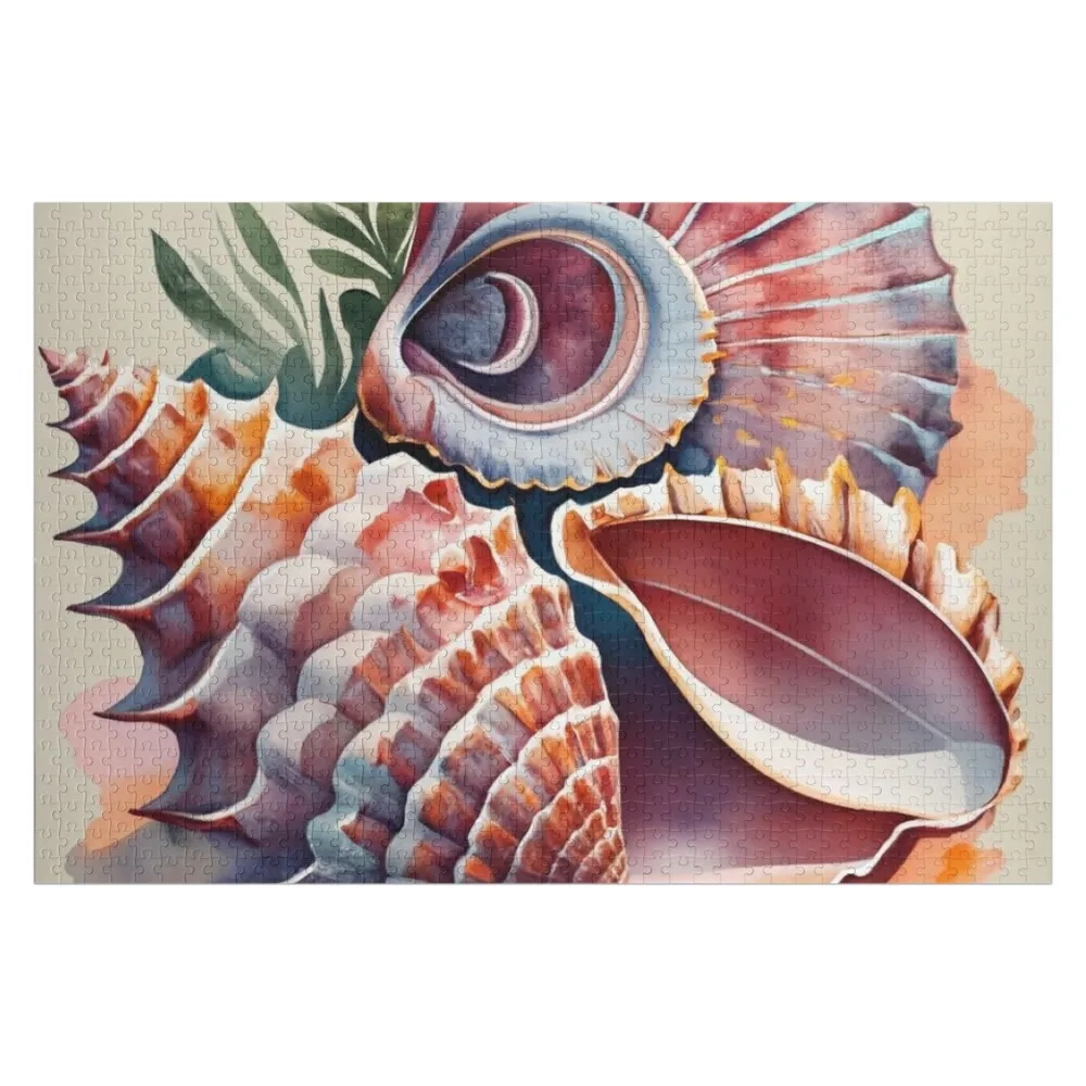 

Пазл с изображением ракушек для детей, персонализированные подарки с фотографиями, произведения искусства, персонализированный пазл