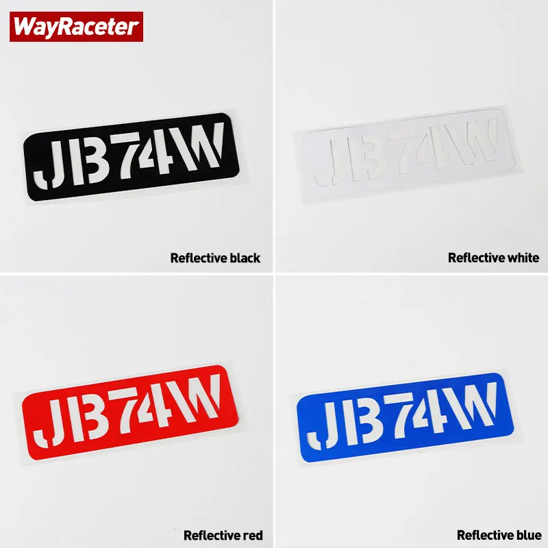 2 Pcs Reflective Hood Bonnet Side Fender Window Trunk Sticker JB74W Graphics Vinyl Decal For Suzuki Jimny Accessories 2022 2023