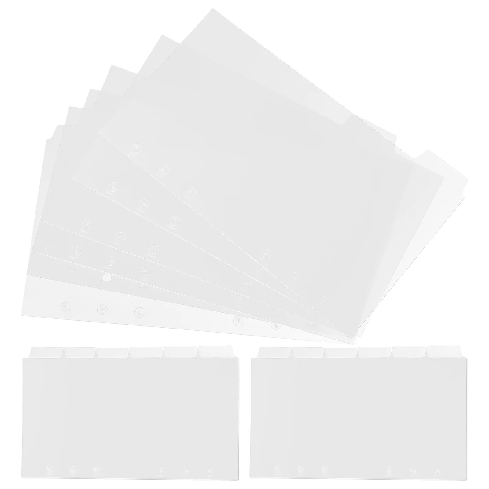 

3pcs 18 Sheets Plastic Dividers For Binder Loose-Leaf Page Markers Index Classified Labels Notebook Tab Dividers File Organizer