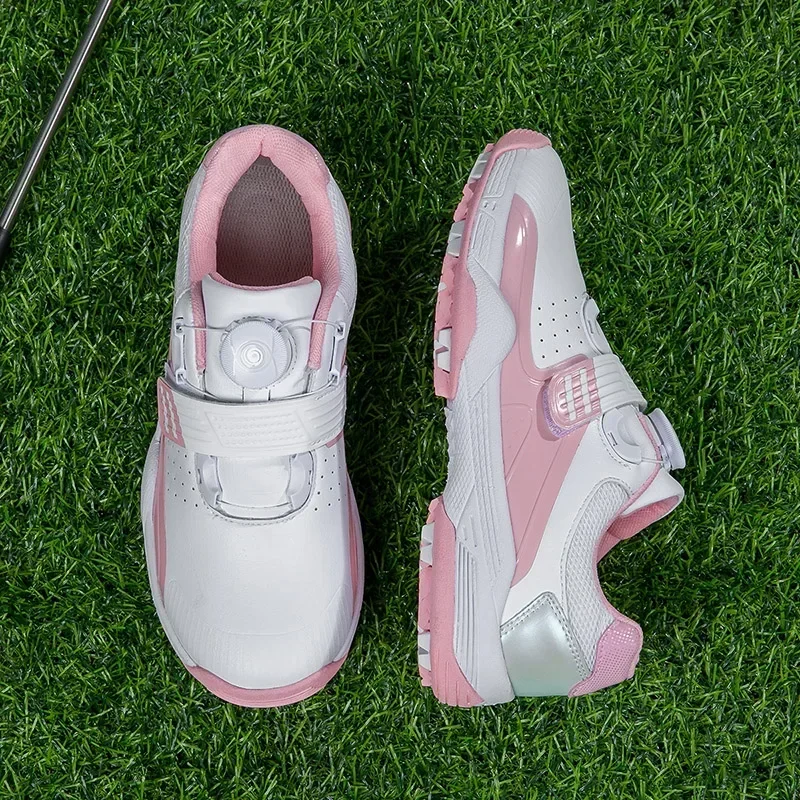 Baru sepatu Golf wanita Sneakers Golf luar ruangan Golf Spikeless Jogging Sneakers berjalan sepatu Golf